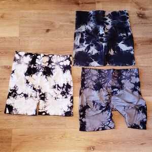 High Waist Scrunchy Workout Shorts NWOT (3 SET)